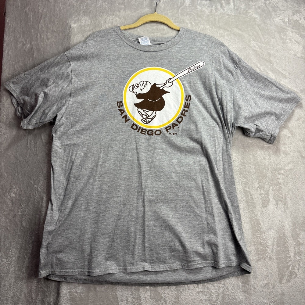 San Diego Padres Shirt Men 3XL Gray Graphic MLB Logo Fanatics